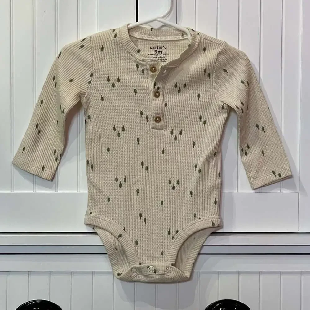 Carter's Baby 2-Piece Waffle Knit Henley Bodysuit and Pants Set